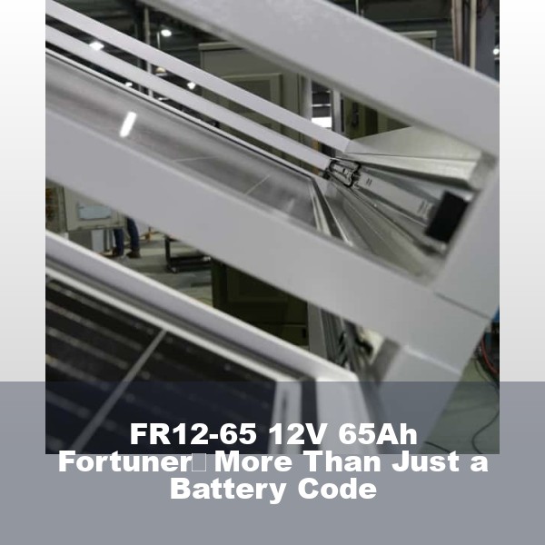 FR12-65 12V 65Ah Fortuner：More Than Just a Battery Code