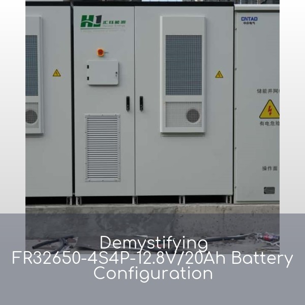 Demystifying FR32650-4S4P-12.8V/20Ah Battery Configuration