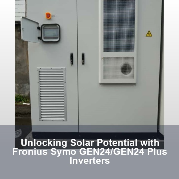 Unlocking Solar Potential with Fronius Symo GEN24/GEN24 Plus Inverters