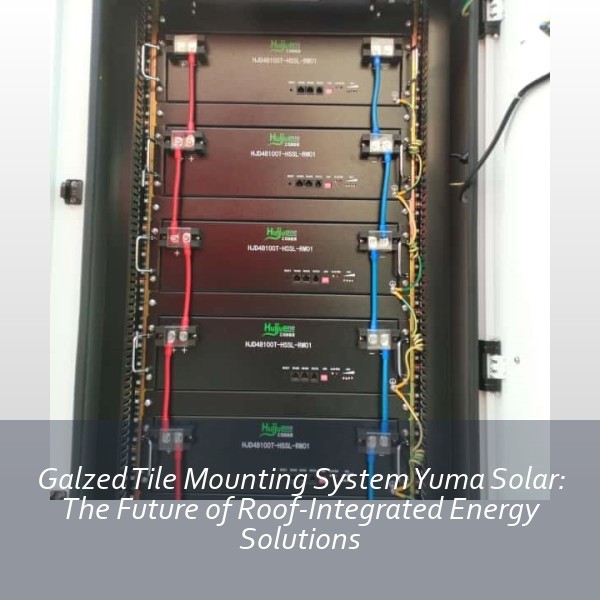 Galzed Tile Mounting System Yuma Solar: The Future of Roof-Integrated Energy Solutions