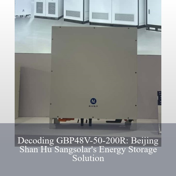 Decoding GBP48V-50-200R: Beijing Shan Hu Sangsolar's Energy Storage Solution