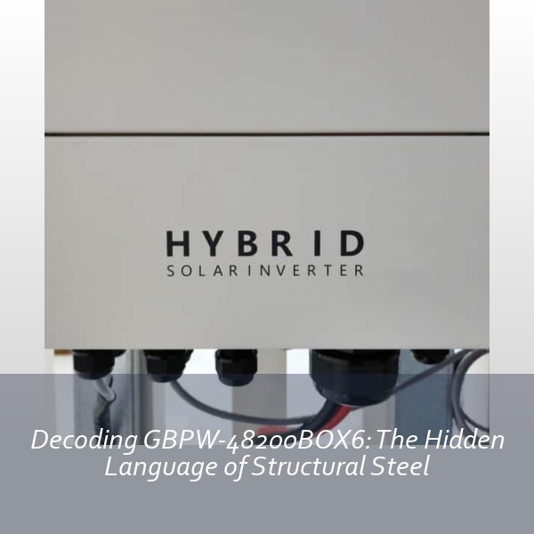 Decoding GBPW-48200BOX6: The Hidden Language of Structural Steel
