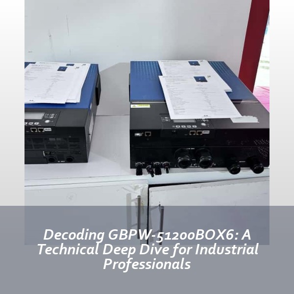 Decoding GBPW-51200BOX6: A Technical Deep Dive for Industrial Professionals
