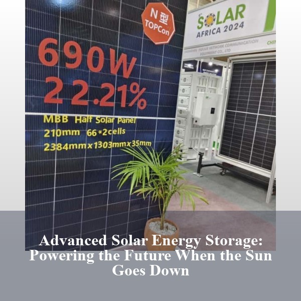 Advanced Solar Energy Storage: Powering the Future When the Sun Goes Down