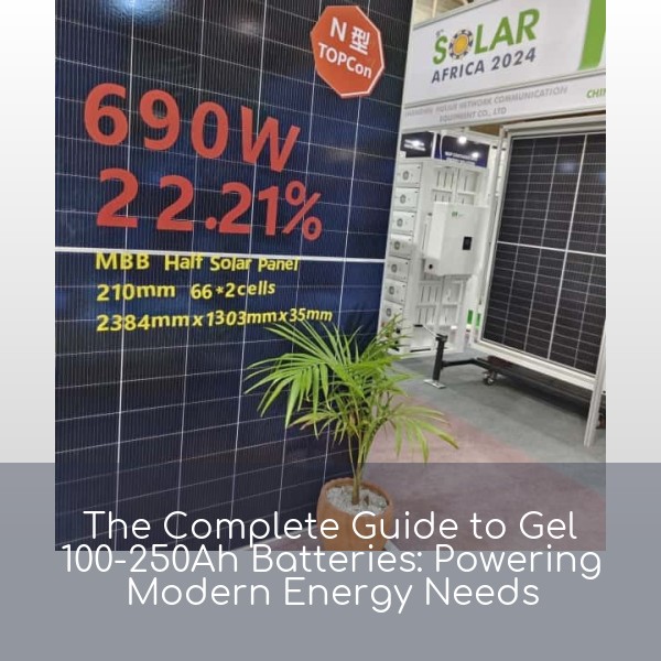 The Complete Guide to Gel 100-250Ah Batteries: Powering Modern Energy Needs