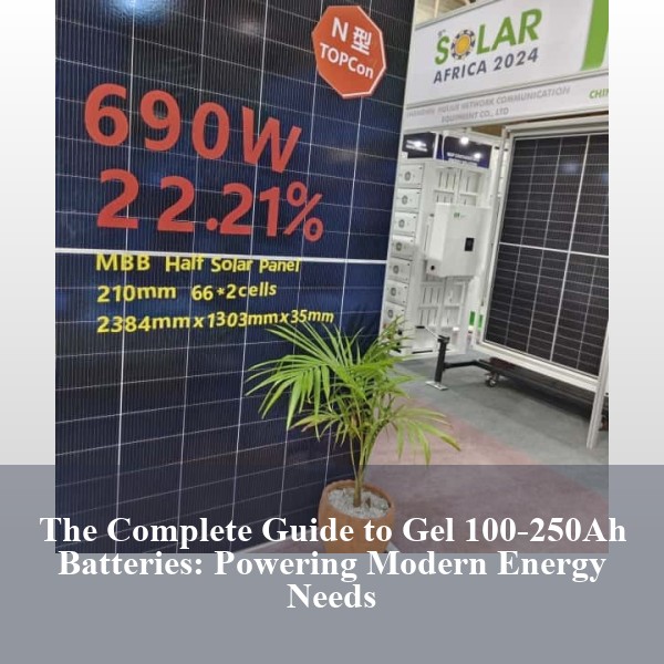 The Complete Guide to Gel 100-250Ah Batteries: Powering Modern Energy Needs