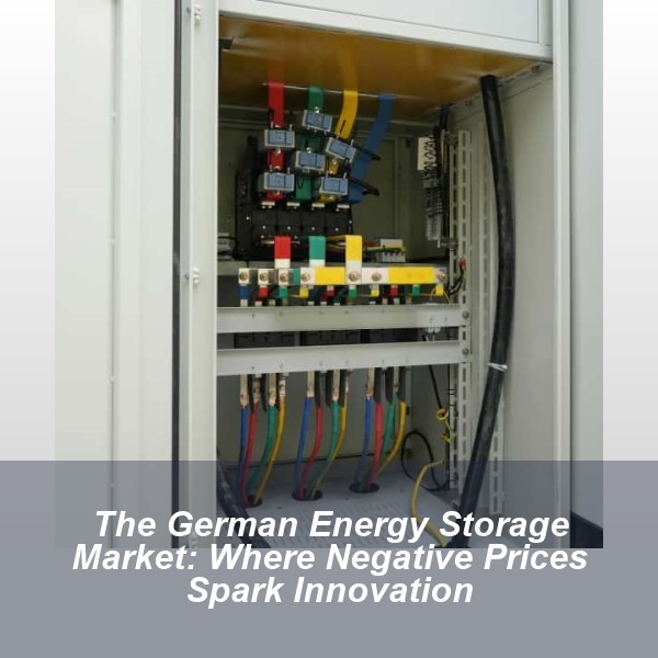 The German Energy Storage Market: Where Negative Prices Spark Innovation