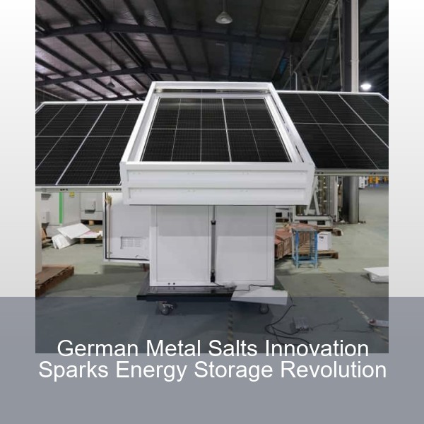 German Metal Salts Innovation Sparks Energy Storage Revolution