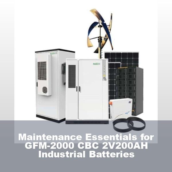 Maintenance Essentials for GFM-2000 CBC 2V200AH Industrial Batteries