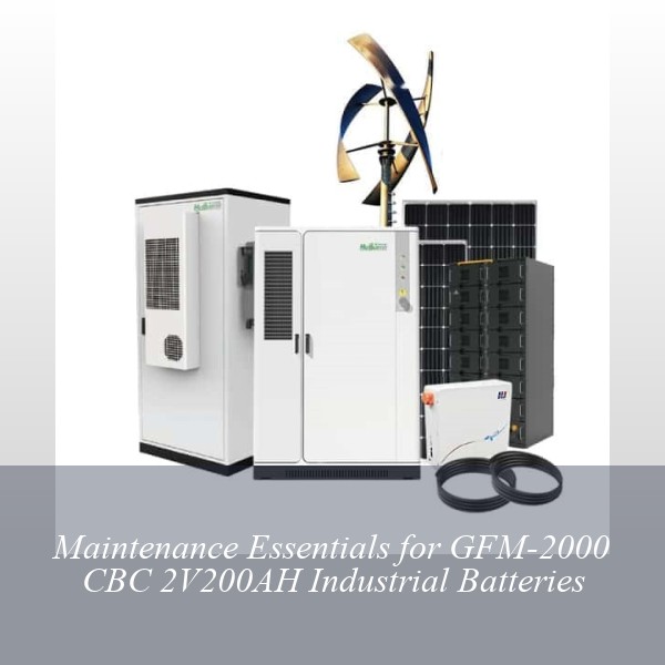 Maintenance Essentials for GFM-2000 CBC 2V200AH Industrial Batteries