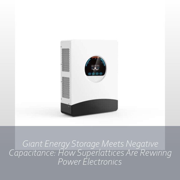 Giant Energy Storage Meets Negative Capacitance: How Superlattices Are Rewiring Power Electronics