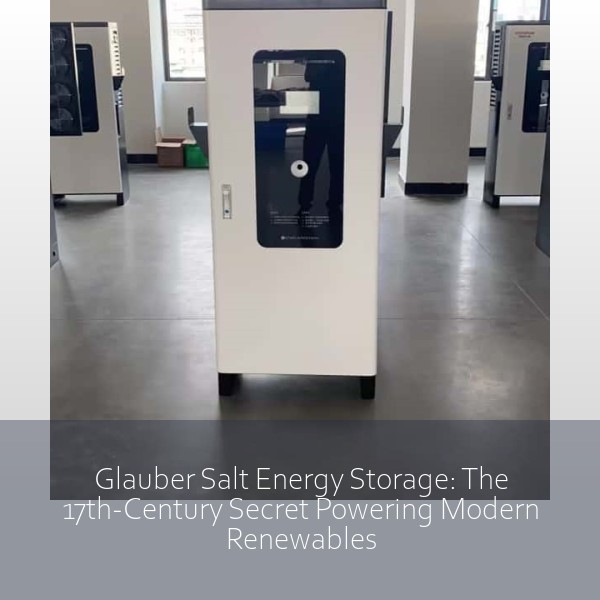 Glauber Salt Energy Storage: The 17th-Century Secret Powering Modern Renewables