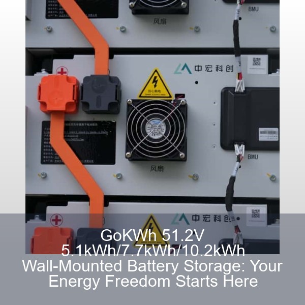 GoKWh 51.2V 5.1kWh/7.7kWh/10.2kWh Wall-Mounted Battery Storage: Your Energy Freedom Starts Here