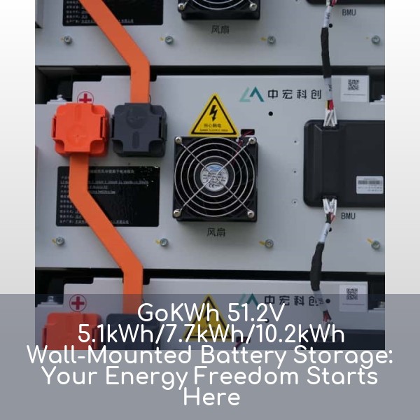 GoKWh 51.2V 5.1kWh/7.7kWh/10.2kWh Wall-Mounted Battery Storage: Your Energy Freedom Starts Here