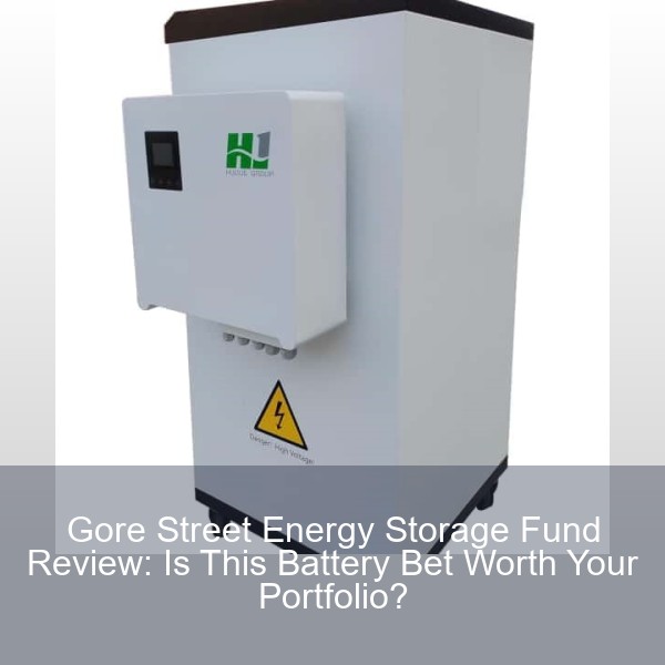 Gore Street Energy Storage Fund Review: Is This Battery Bet Worth Your Portfolio?