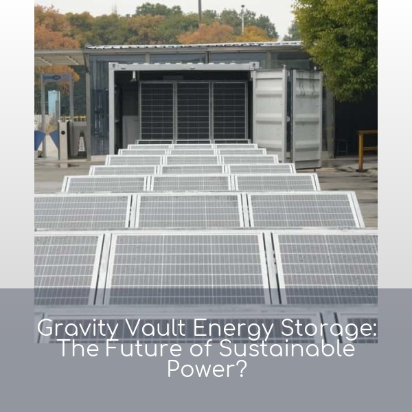 Gravity Vault Energy Storage: The Future of Sustainable Power?