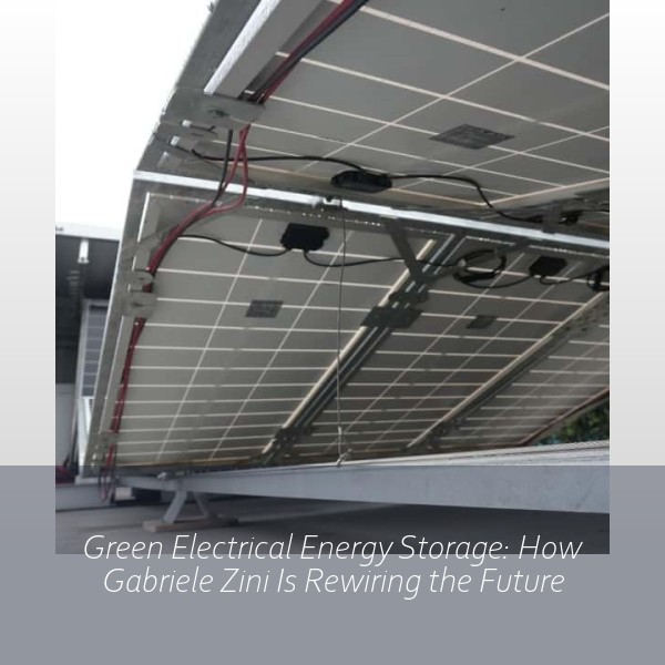 Green Electrical Energy Storage: How Gabriele Zini Is Rewiring the Future