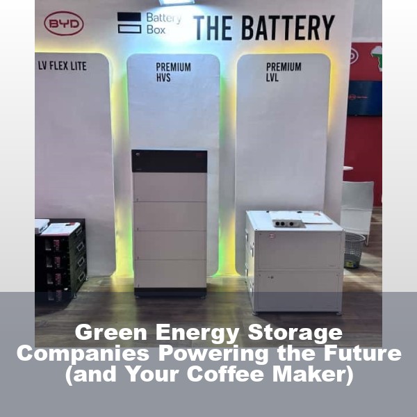 Green Energy Storage Companies Powering the Future (and Your Coffee Maker)