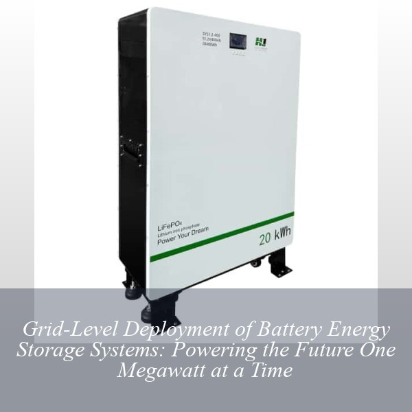 Grid-Level Deployment of Battery Energy Storage Systems: Powering the Future One Megawatt at a Time