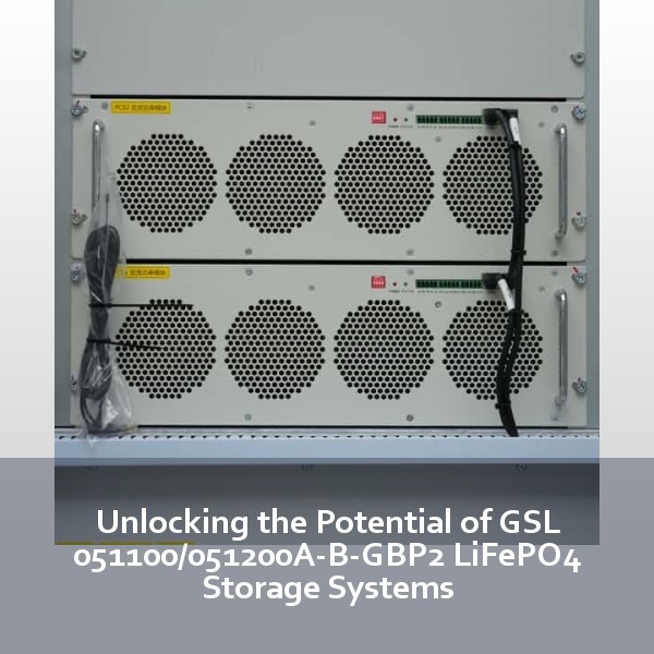 Unlocking the Potential of GSL 051100/051200A-B-GBP2 LiFePO4 Storage Systems