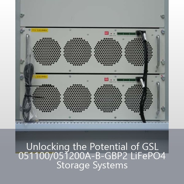 Unlocking the Potential of GSL 051100/051200A-B-GBP2 LiFePO4 Storage Systems
