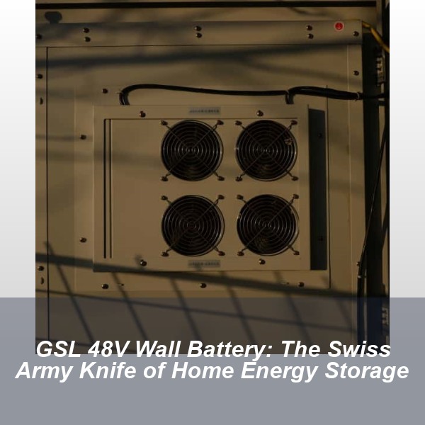 GSL 48V Wall Battery: The Swiss Army Knife of Home Energy Storage