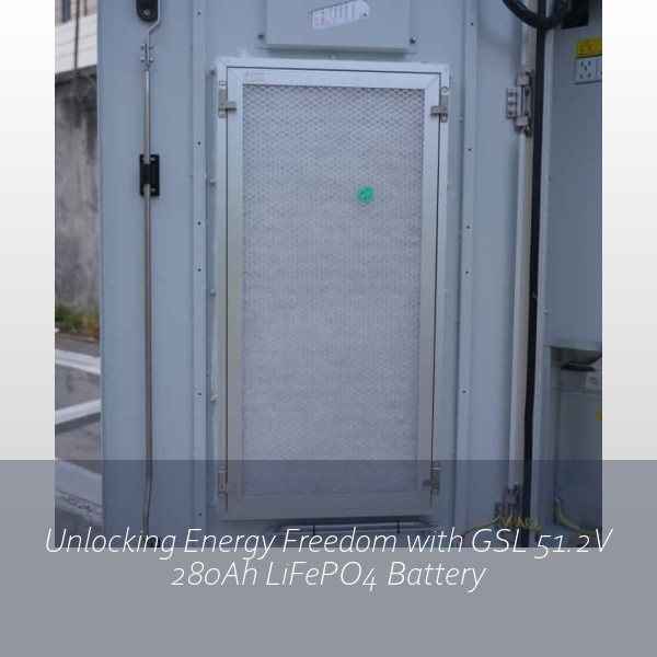 Unlocking Energy Freedom with GSL 51.2V 280Ah LiFePO4 Battery