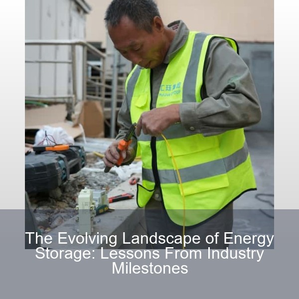 The Evolving Landscape of Energy Storage: Lessons From Industry Milestones
