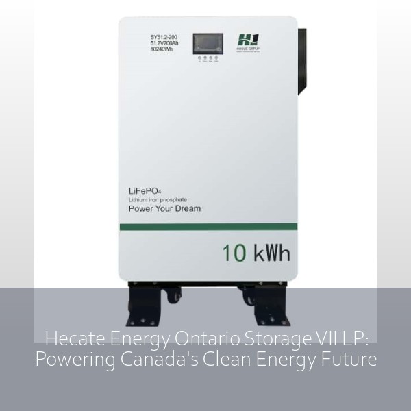 Hecate Energy Ontario Storage VII LP: Powering Canada's Clean Energy Future