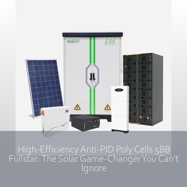 High-Efficiency Anti-PID Poly Cells 5BB Fullstar: The Solar Game-Changer You Can't Ignore
