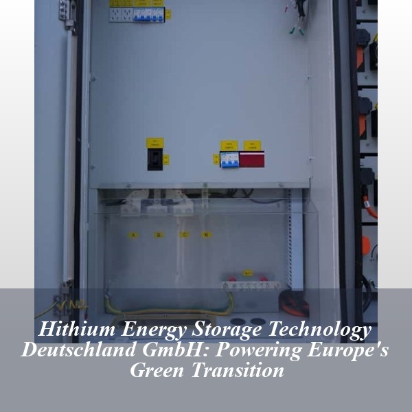 Hithium Energy Storage Technology Deutschland GmbH: Powering Europe's Green Transition