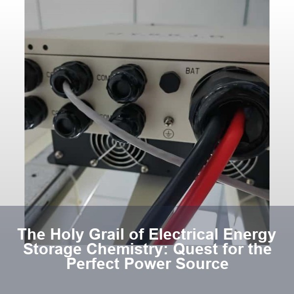 The Holy Grail of Electrical Energy Storage Chemistry: Quest for the Perfect Power Source