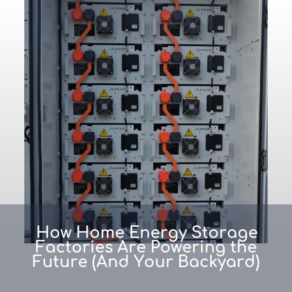 How Home Energy Storage Factories Are Powering the Future (And Your Backyard)