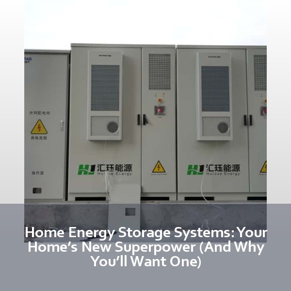 Home Energy Storage Systems: Your Home’s New Superpower (And Why You’ll Want One)