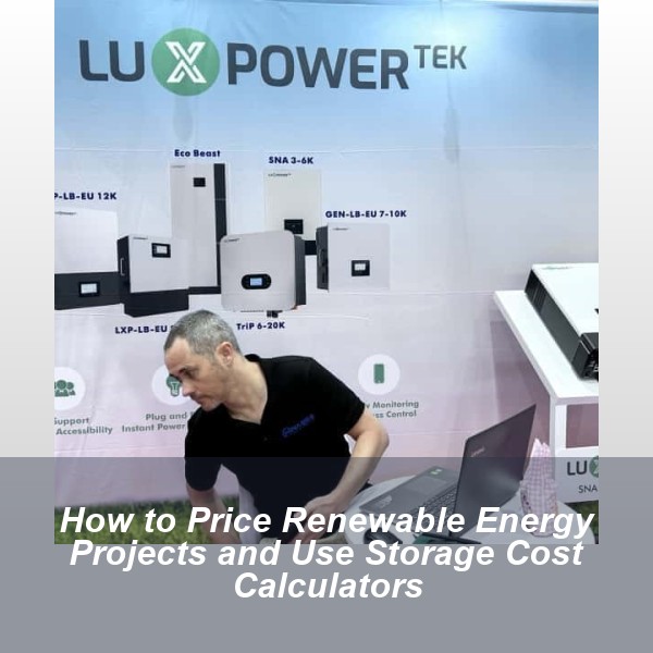 How to Price Renewable Energy Projects and Use Storage Cost Calculators