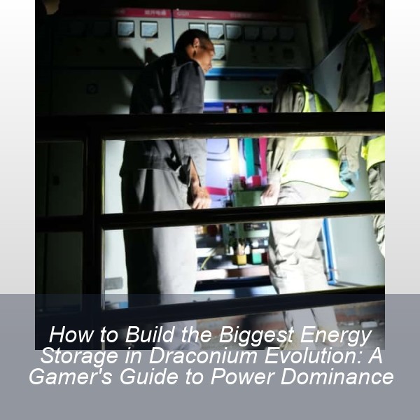 How to Build the Biggest Energy Storage in Draconium Evolution: A Gamer's Guide to Power Dominance