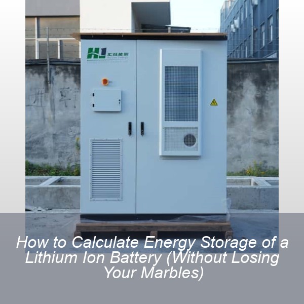 How to Calculate Energy Storage of a Lithium Ion Battery (Without Losing Your Marbles)
