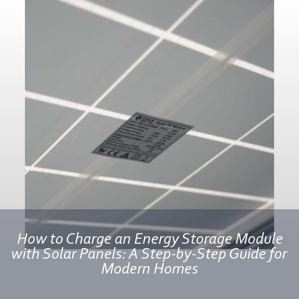 How to Charge an Energy Storage Module with Solar Panels: A Step-by-Step Guide for Modern Homes