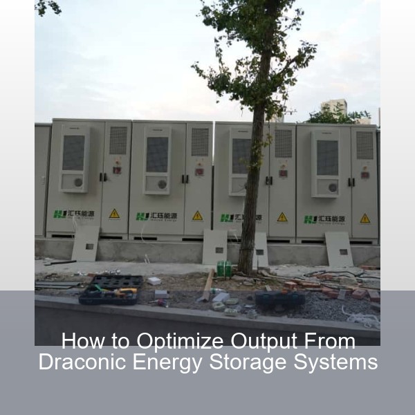 How to Optimize Output From Draconic Energy Storage Systems