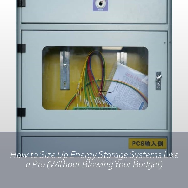 How to Size Up Energy Storage Systems Like a Pro (Without Blowing Your Budget)
