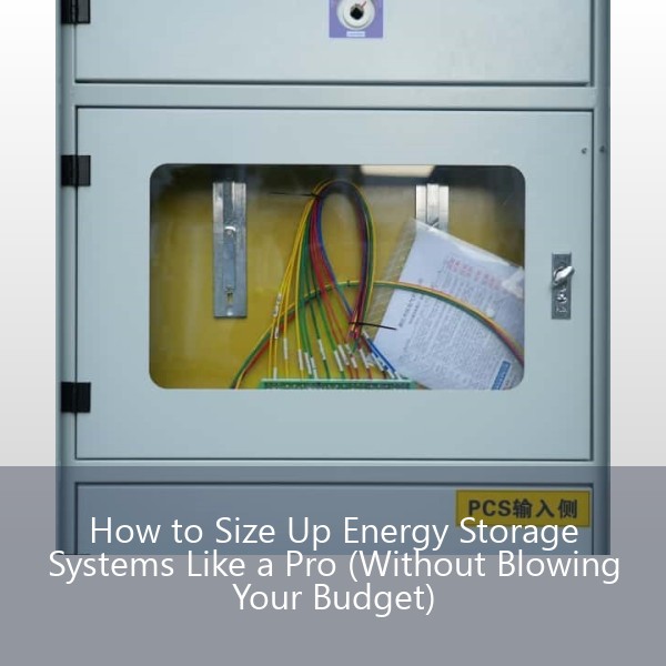 How to Size Up Energy Storage Systems Like a Pro (Without Blowing Your Budget)