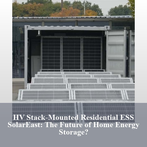HV Stack-Mounted Residential ESS SolarEast: The Future of Home Energy Storage?