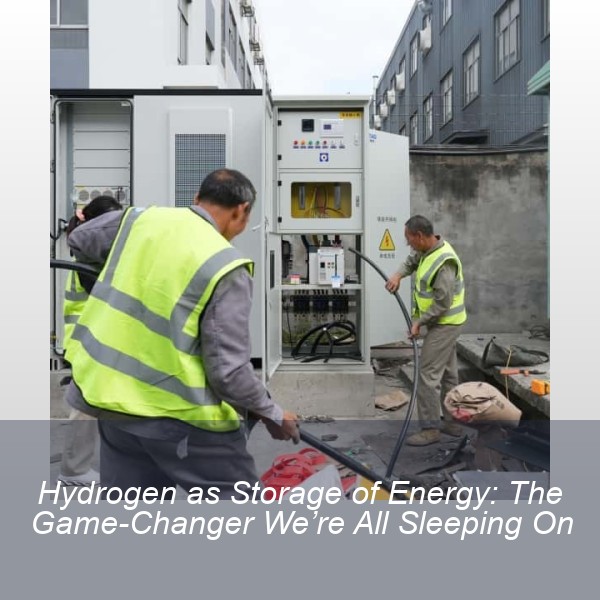 Hydrogen as Storage of Energy: The Game-Changer We’re All Sleeping On