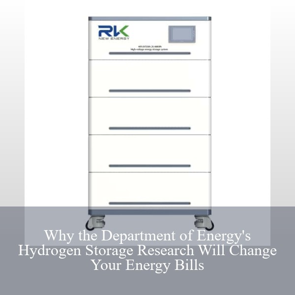 Why the Department of Energy's Hydrogen Storage Research Will Change Your Energy Bills