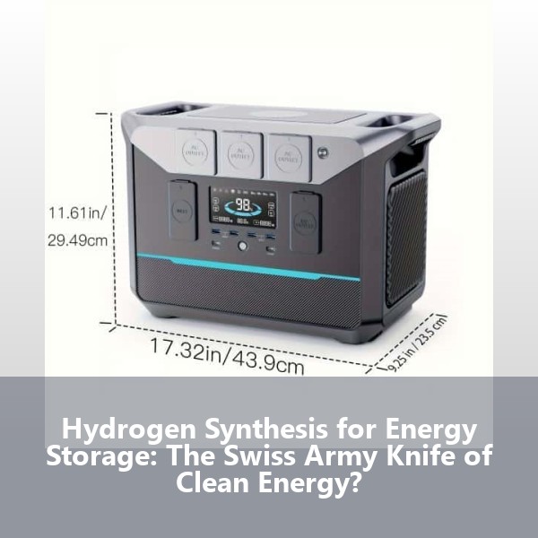 Hydrogen Synthesis for Energy Storage: The Swiss Army Knife of Clean Energy?