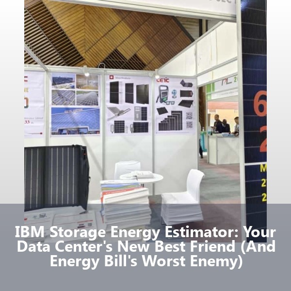 IBM Storage Energy Estimator: Your Data Center's New Best Friend (And Energy Bill's Worst Enemy)