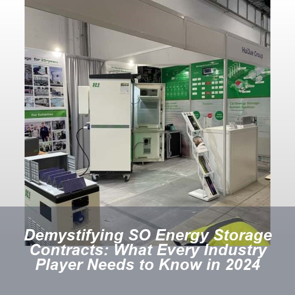 Demystifying SO Energy Storage Contracts: What Every Industry Player Needs to Know in 2024
