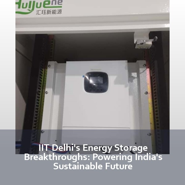 IIT Delhi's Energy Storage Breakthroughs: Powering India's Sustainable Future