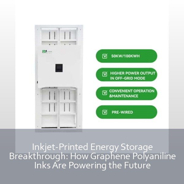 Inkjet-Printed Energy Storage Breakthrough: How Graphene Polyaniline Inks Are Powering the Future
