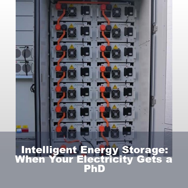 Intelligent Energy Storage: When Your Electricity Gets a PhD
